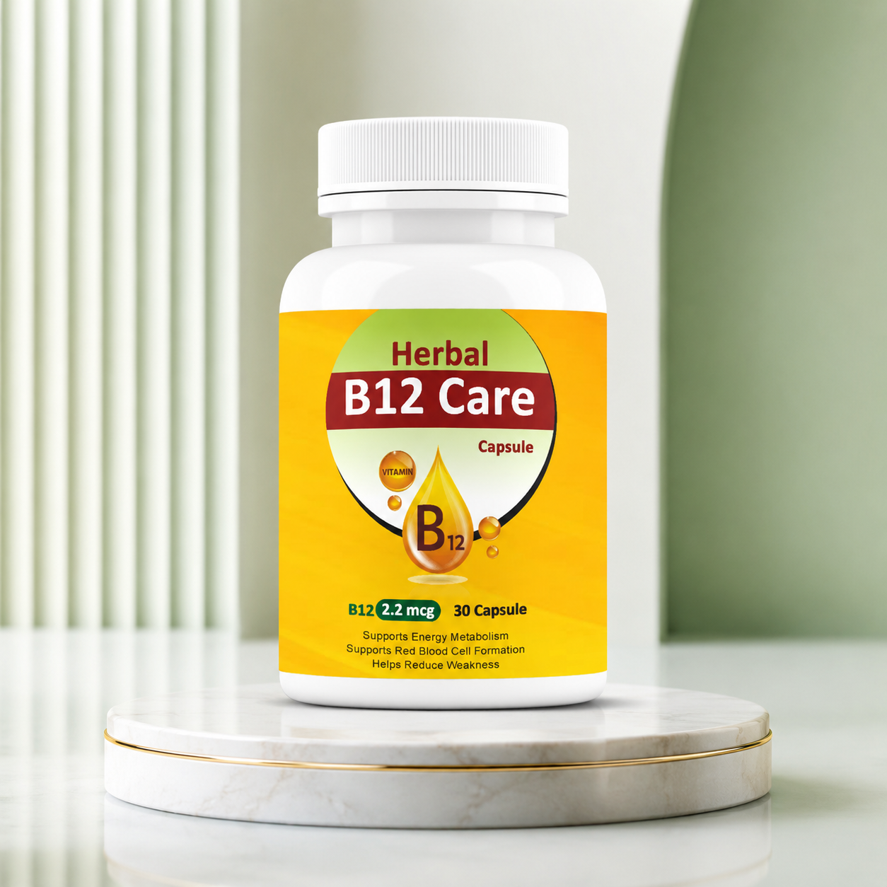 Herbal B12 Care – Vitamin B12 Support Supplement
