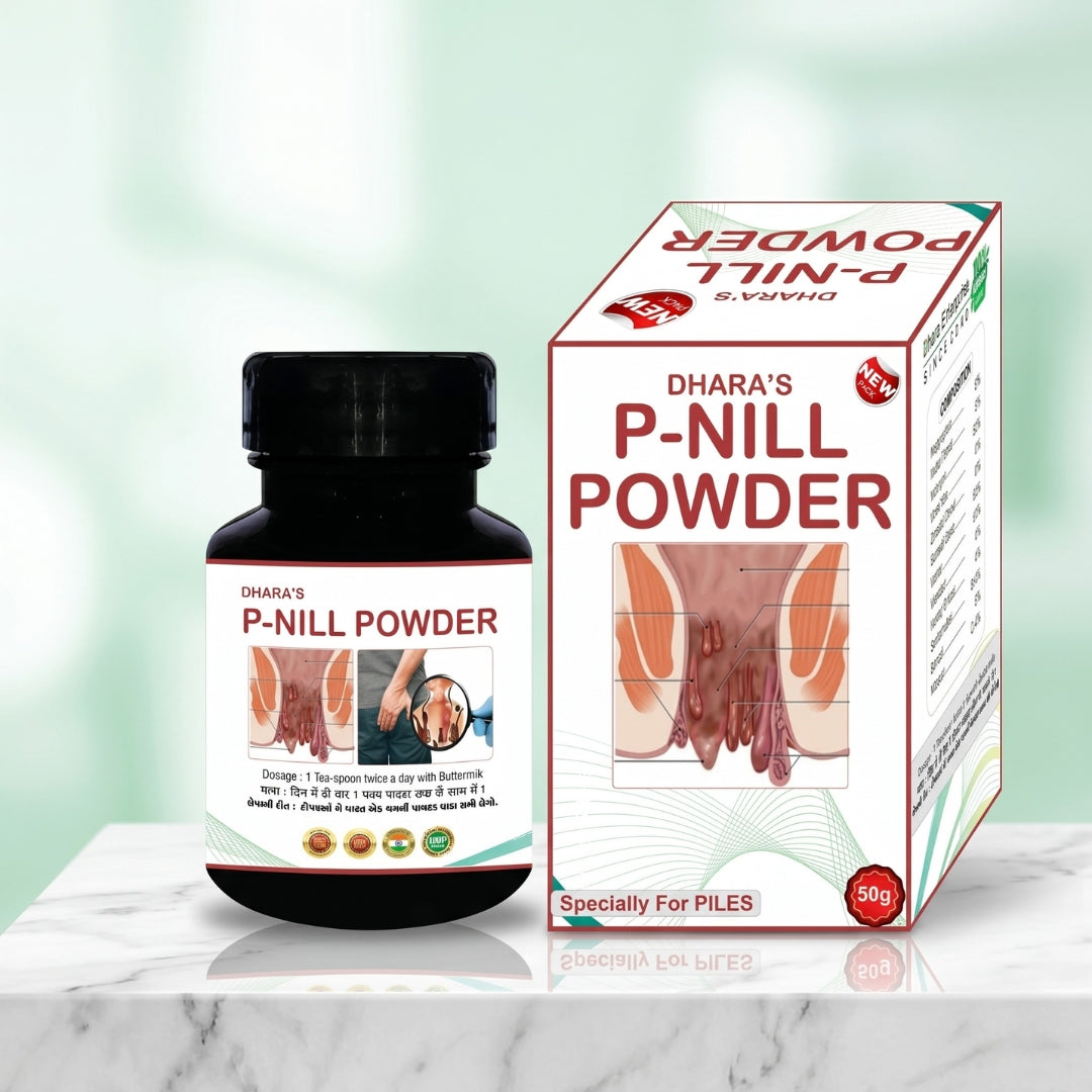 Dhara's P-Nill Powder – Ayurvedic Support for Piles