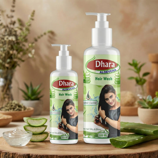 Dhara Aloevera Hair Wash – Gentle Herbal Shampoo