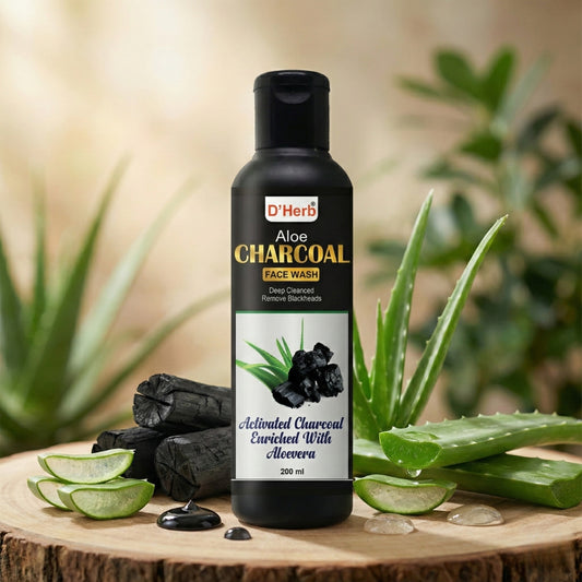 D’Herb Aloe Charcoal Face Wash – Deep Cleansing Face Wash