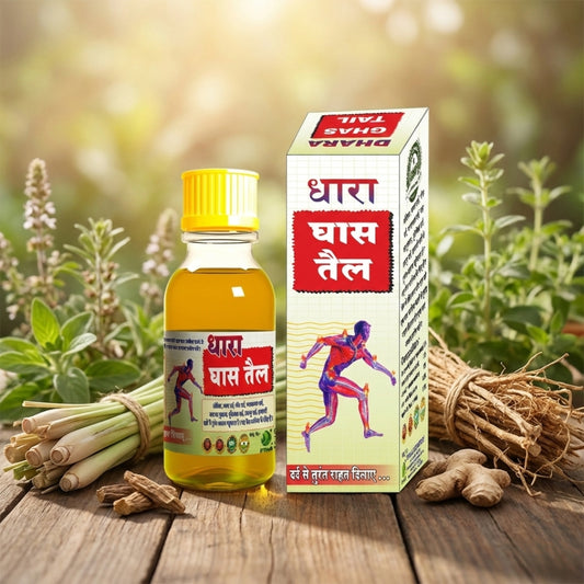 Dhara Ghas Tel – Ayurvedic Herbal Massage Oil